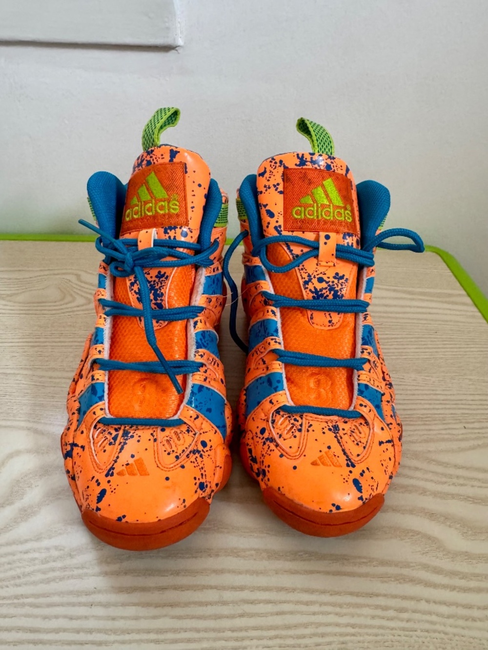 Adidas Crazy 7 Kobe All-Star Orange Paint Splatter Men's Size 7 G98386 - Picture 2 of 11